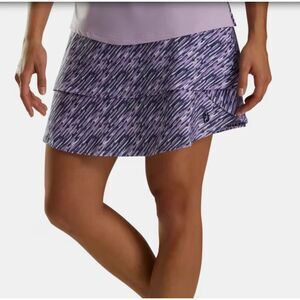 FOOTJOY Purple Gray White Layered Performance Golf Mini Skort Size S Small